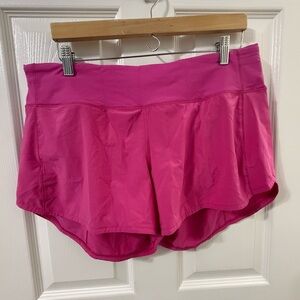 Lululemon Run Time Shorts 4" — Bright Pink / Dragonfruit🖤